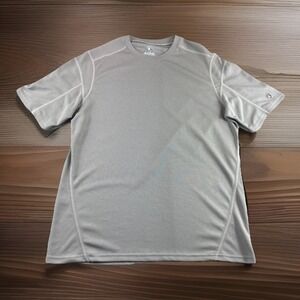 Kuhl Coffeenna Shirt Mens S Gray Short Sleeve Crewneck Performance Stretch Top